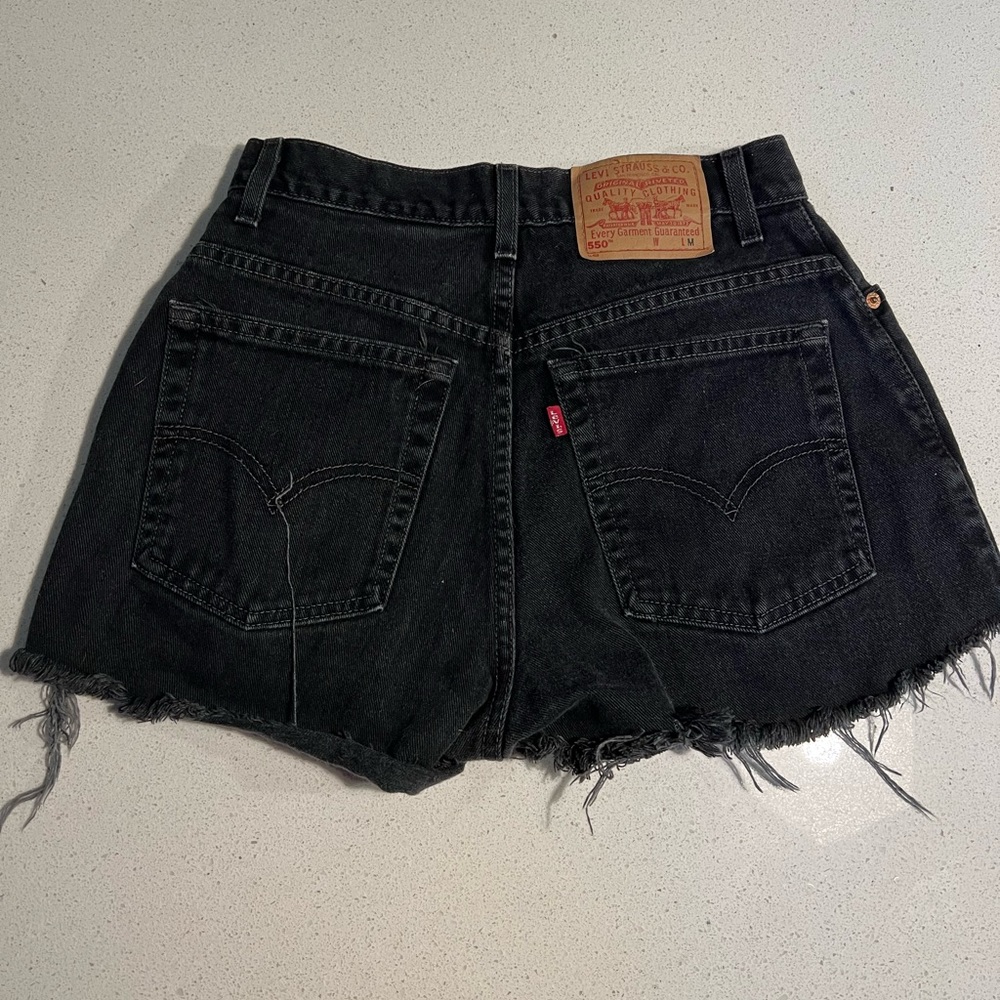 Black Vintage Levi Denim Shorts